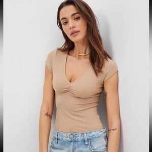 AE V-Neck Cinch Front Bodysuit